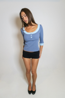 Paloma Button Top